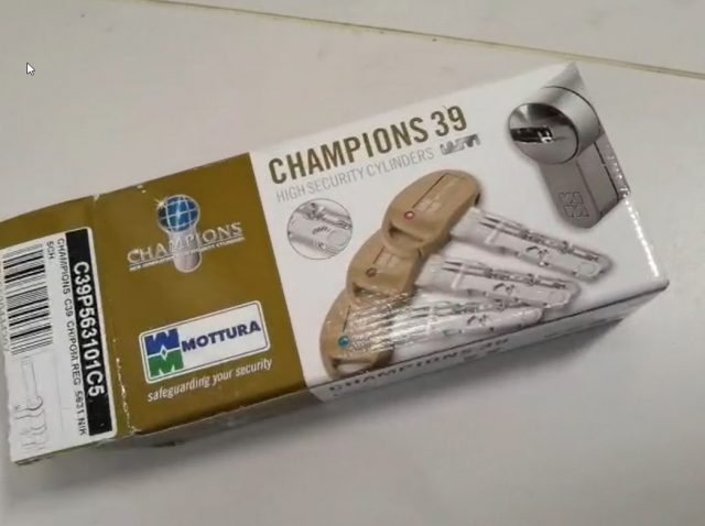 Цилиндровый механизм повышенной секретности Mottura Champion 39
